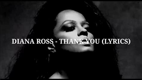 diana ross lyrics|diana ross song thank you.